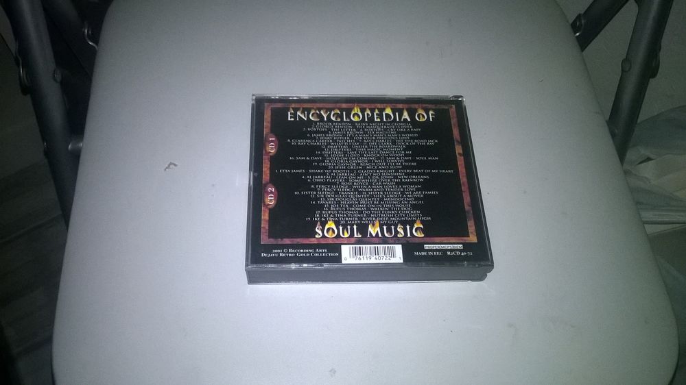 Cd Encyclopedia Of Soul Music
2 CD
1998
Excellent etat
R CD et vinyles