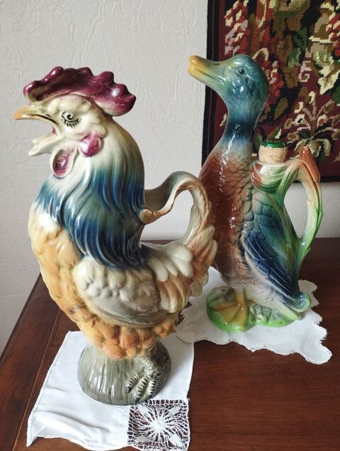 Coq en majolique Keller et Guerin st Clément 400 Poitiers (86)