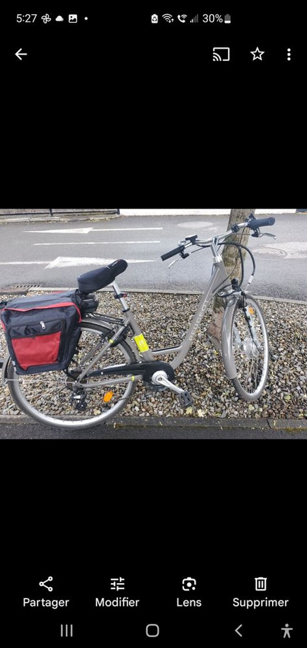 Velo &eacute;lectrique Peugeot Vélos