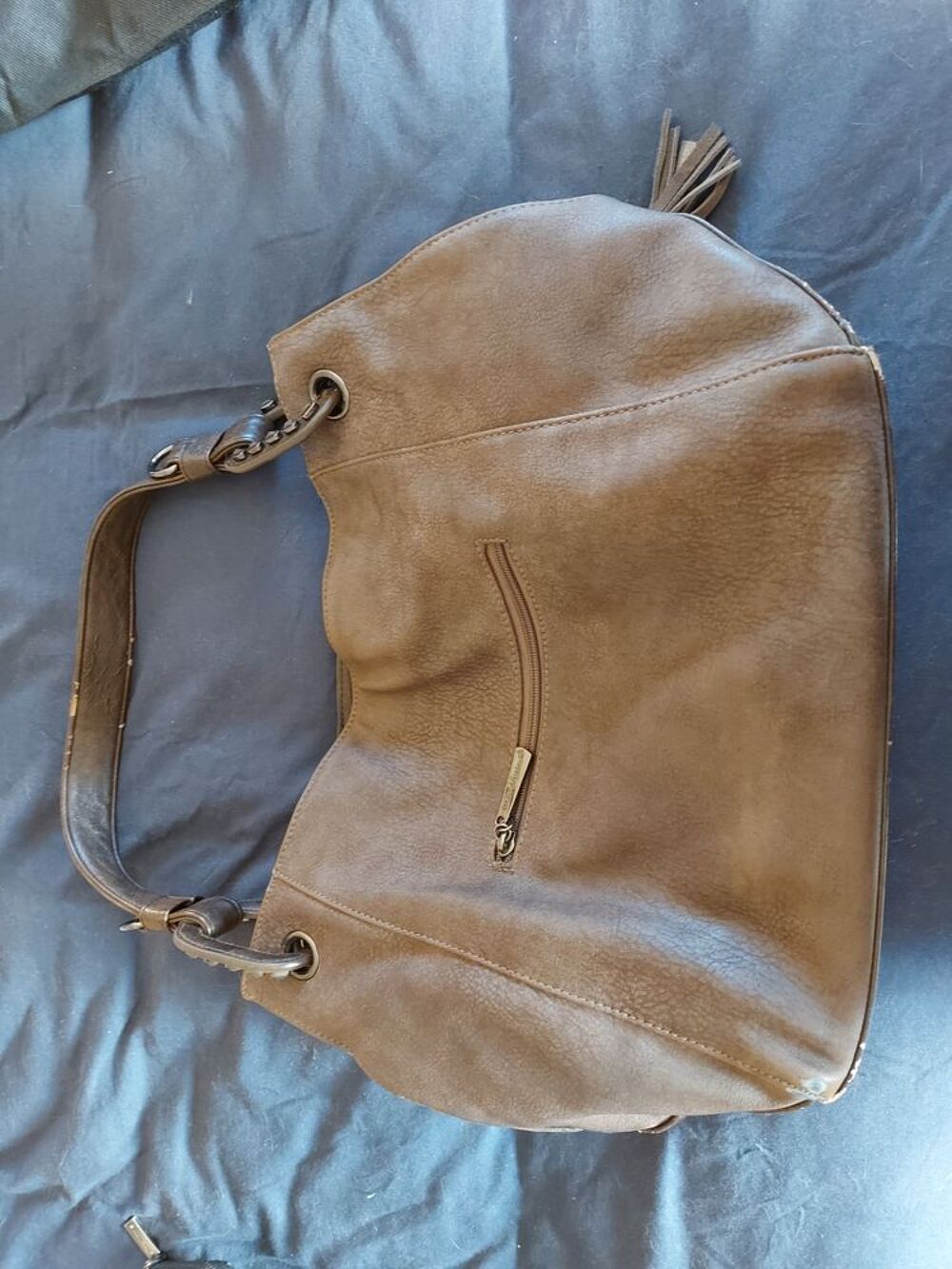 Sac &agrave; main Mac Alyster marron Maroquinerie