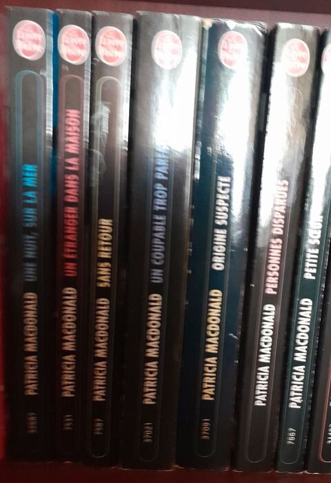 Lot de 10 livres PATRICIA MACDONALD (THRILLERS) 10 Dinan (22)