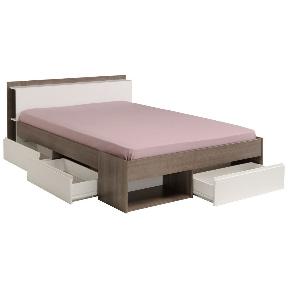 Lit 2 places 160&times;200 cm avec sommier Meubles