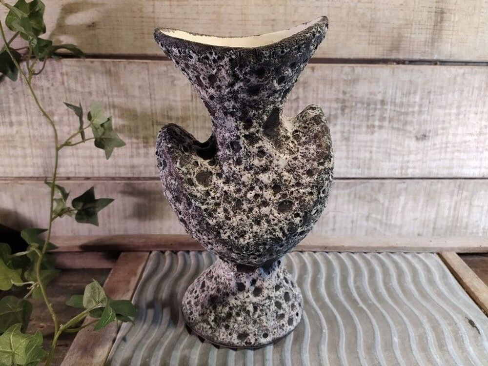 
Vase Annette Roux C&eacute;ramique Vallauris Vintage Fat Lava 1950 Décoration
