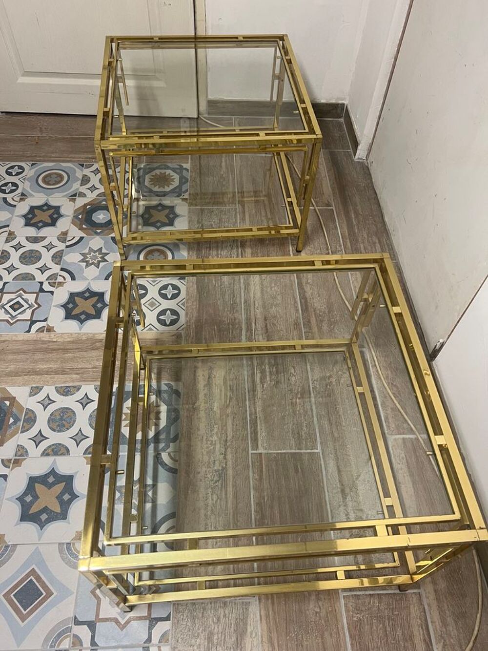  2 Bouts de canap&eacute;, design ann&eacute;es 70 Meubles