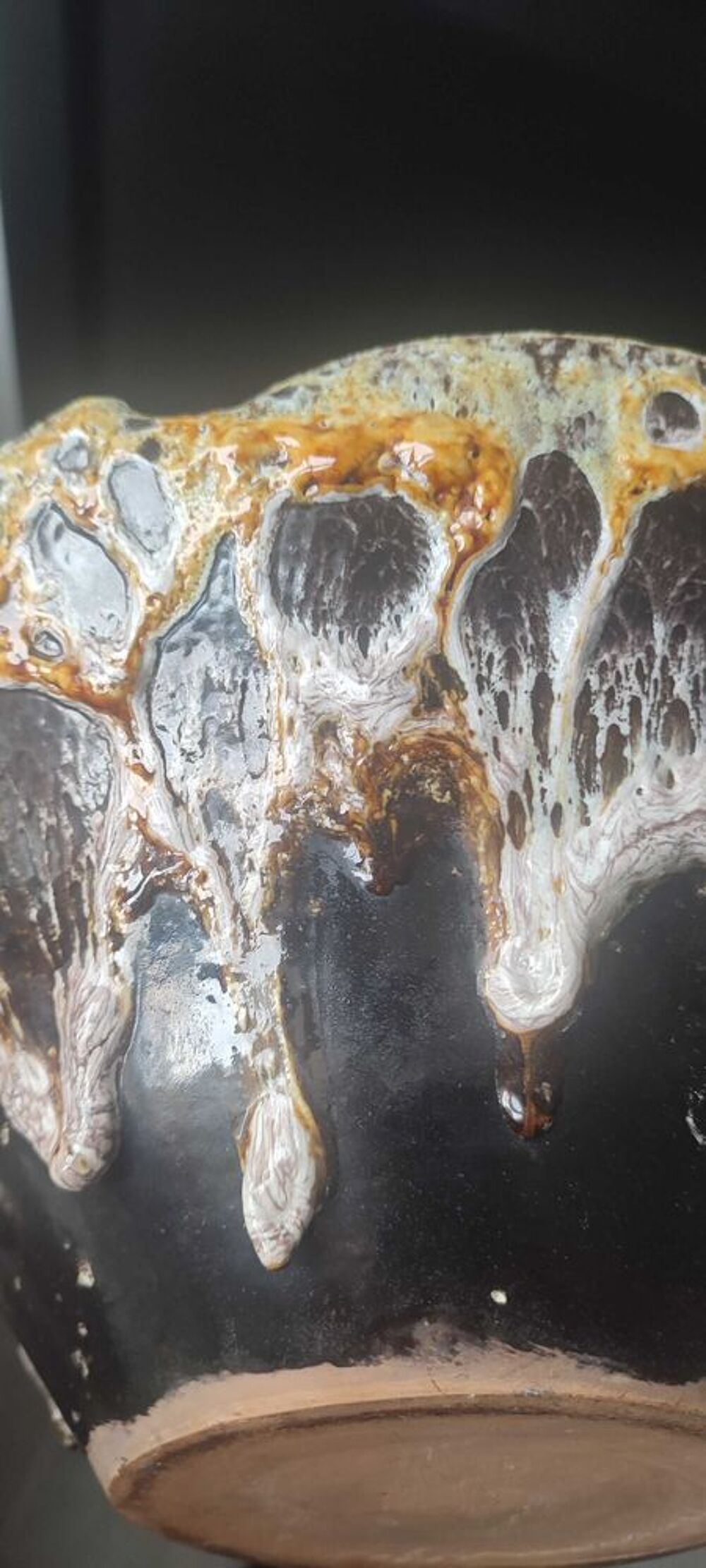 Grande Coupe "Fat Lava" Volcanique Pi&egrave;ce de Caract&egrave;re (1960/70) 