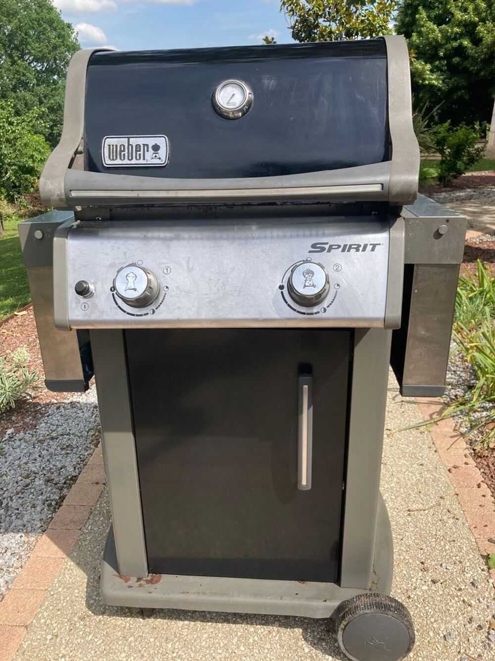 Barbecue/Plancha &agrave; gaz WEBER. Jardin