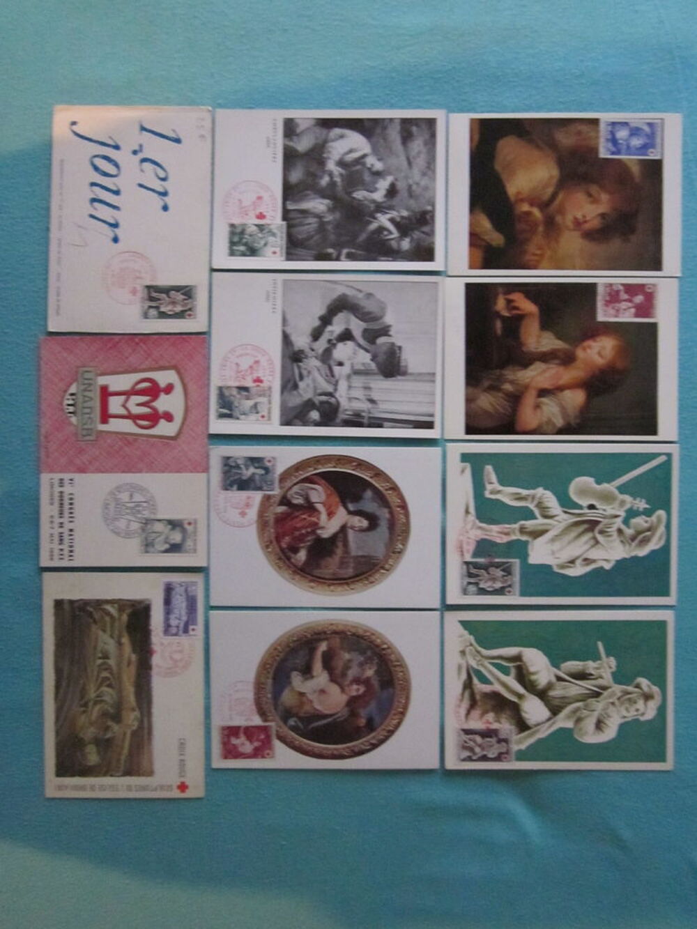 stock de timbres neufs et lettres 