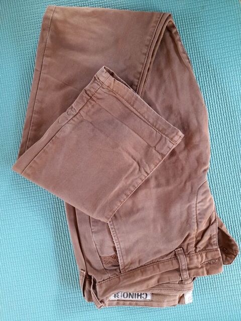 Pantalon Chino Jules T38 bronze/corail 22 Condom (32)
