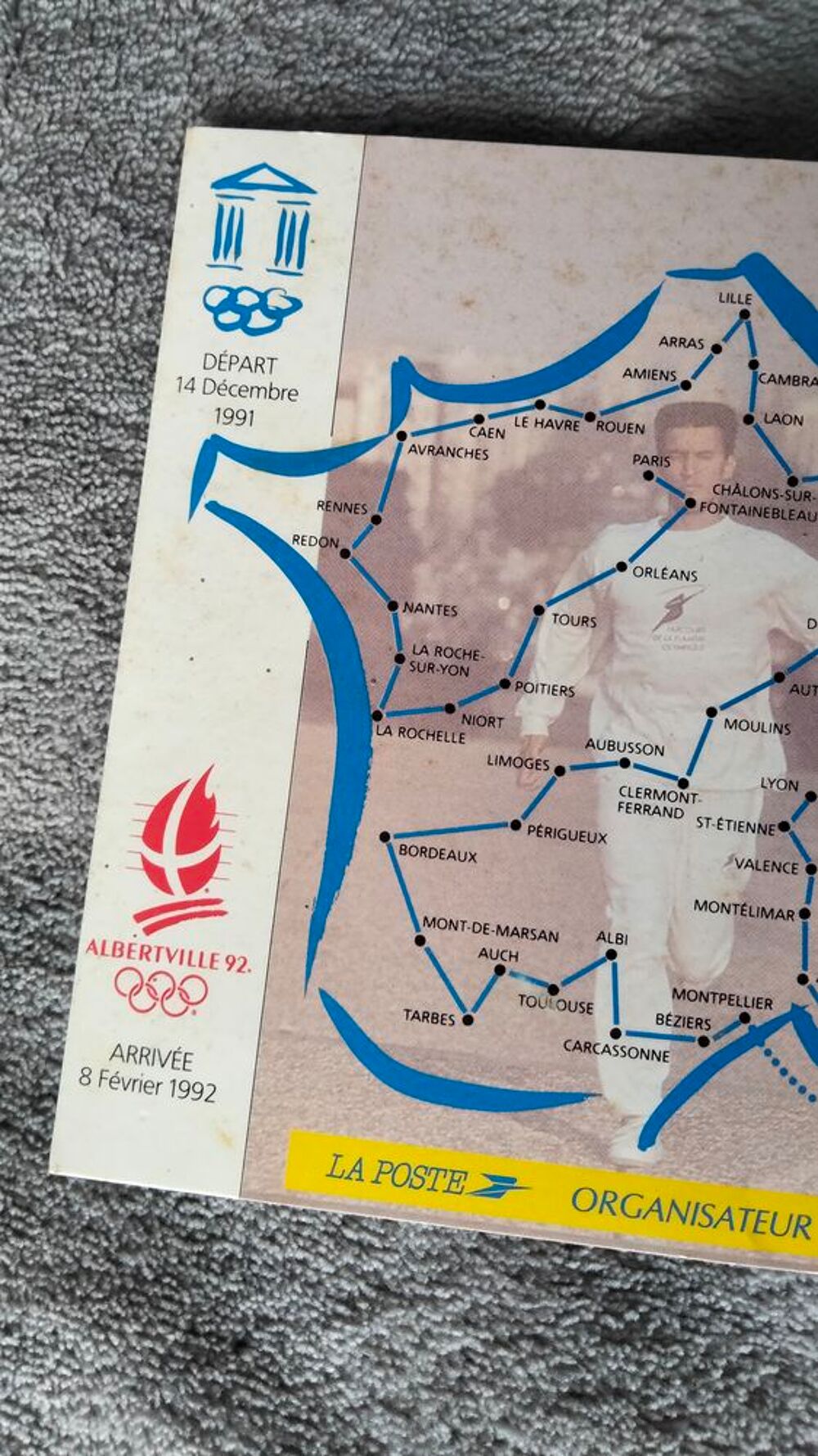 Carte Jeux Olympiques Albertville 1992 