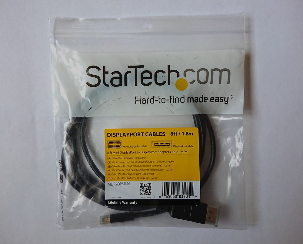 C&acirc;ble Mini DisplayPort / DisplayPort - 1,8m - StarTech - Matériel informatique