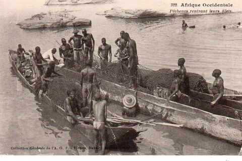 Afrique Occidentale---Sénégal - Pêcheurs Rentrant leurs File 4 Doullens (80)
