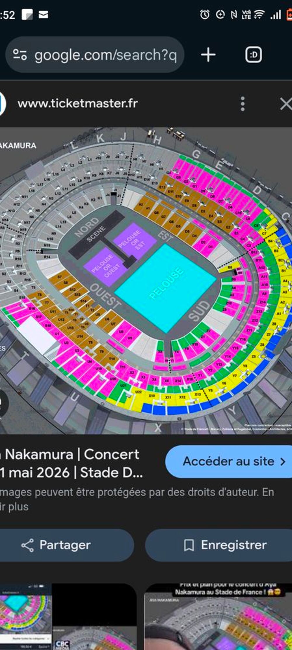 2 places assises concert Aya Nakamura au stade de France. Billetterie