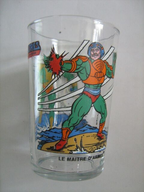 VERRE A MOUTARDE PUBLICITAIRE DECORE BD TV LES MAITRES DE L' 3 Brest (29)