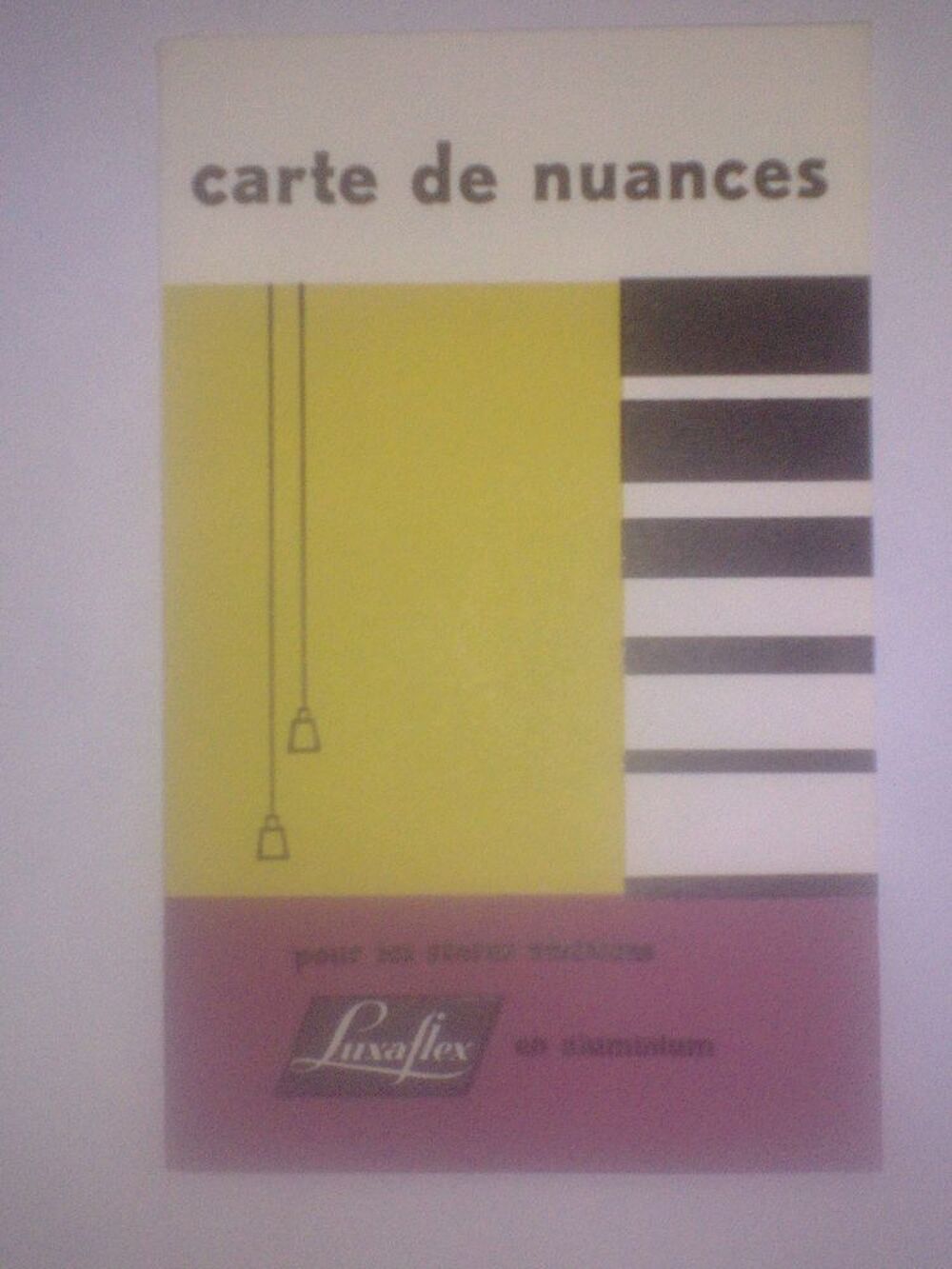 Pub Luxaflex - Carte de nuances - Printed by Huyskes-holland 