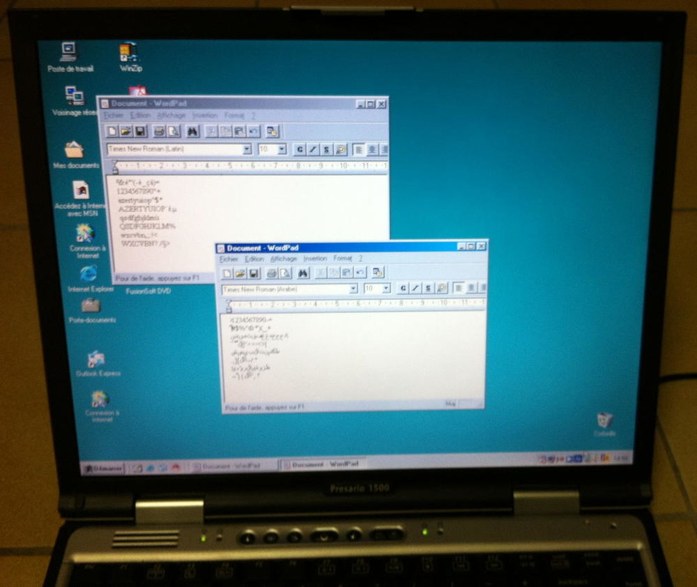 PC portable Compaq DVD Windows 98SE retrogaming Matériel informatique