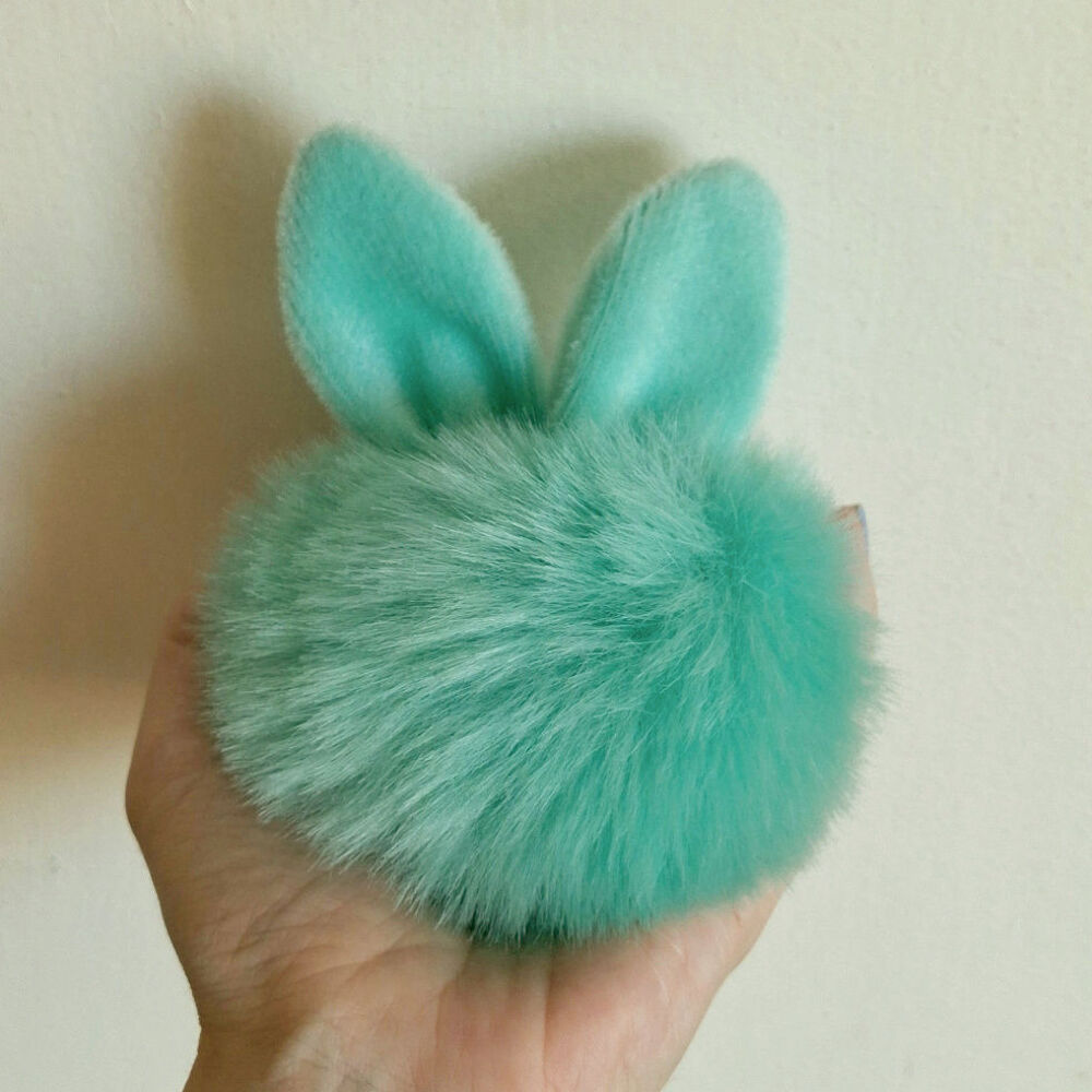Gros pompon lapin porte-cl&eacute;, NEUF Bijoux et montres