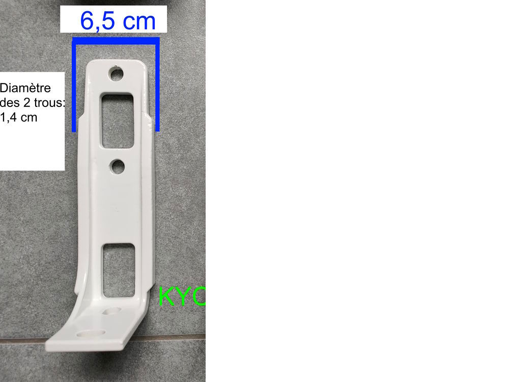 Naterial Zefir, 1 support de fixation plafond m&eacute;tal blanc Bricolage