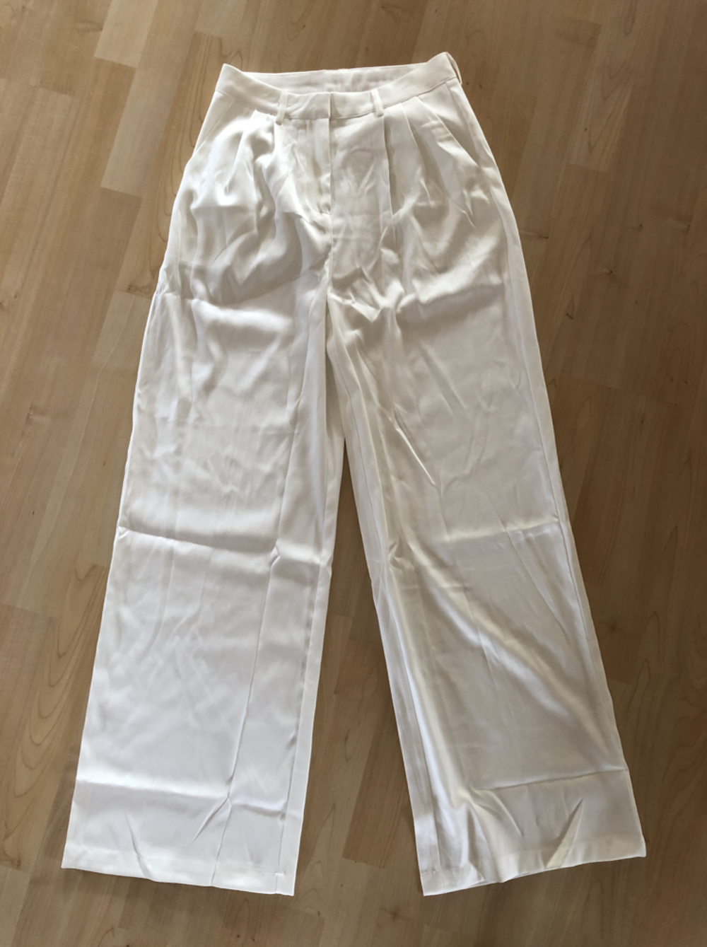 Pantalon &agrave; pinces cr&egrave;me femme taille 38 neuf Vêtements