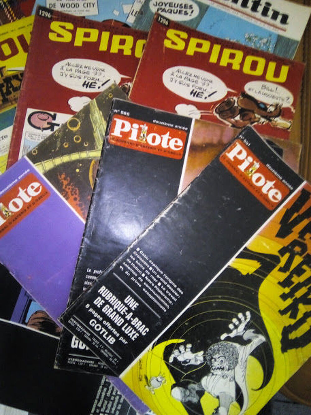 Tintin, Spirou, Pilote
