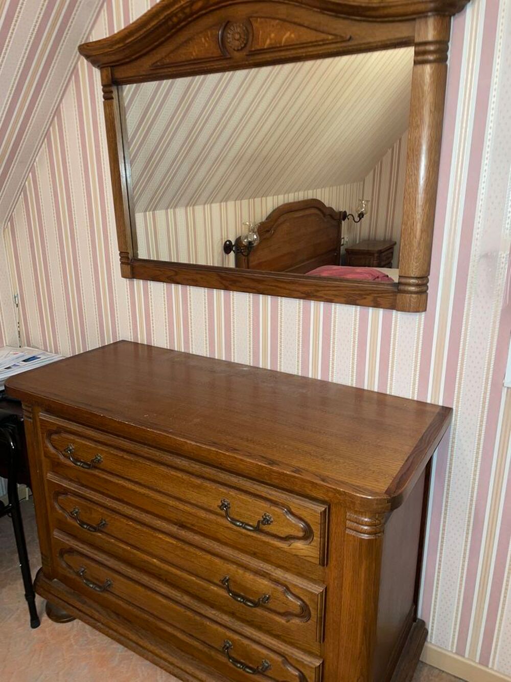 Chambre &agrave; coucher en ch&ecirc;ne massif Meubles
