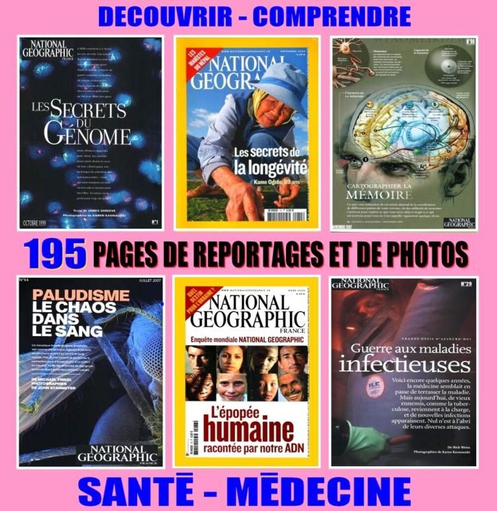M&Eacute;DECINE - national g&eacute;ographic - SANT&Eacute; Livres et BD