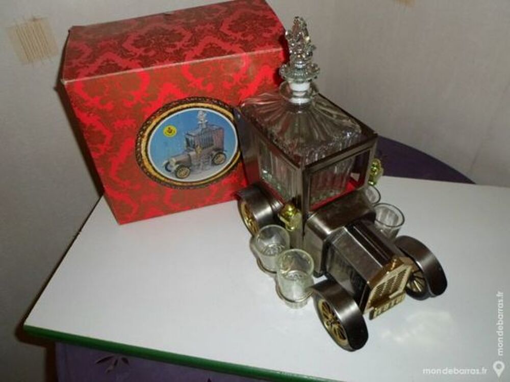 4 SERVICE LIQUEUR TACOT MUSICALE 4 VERRES NEUFS Décoration