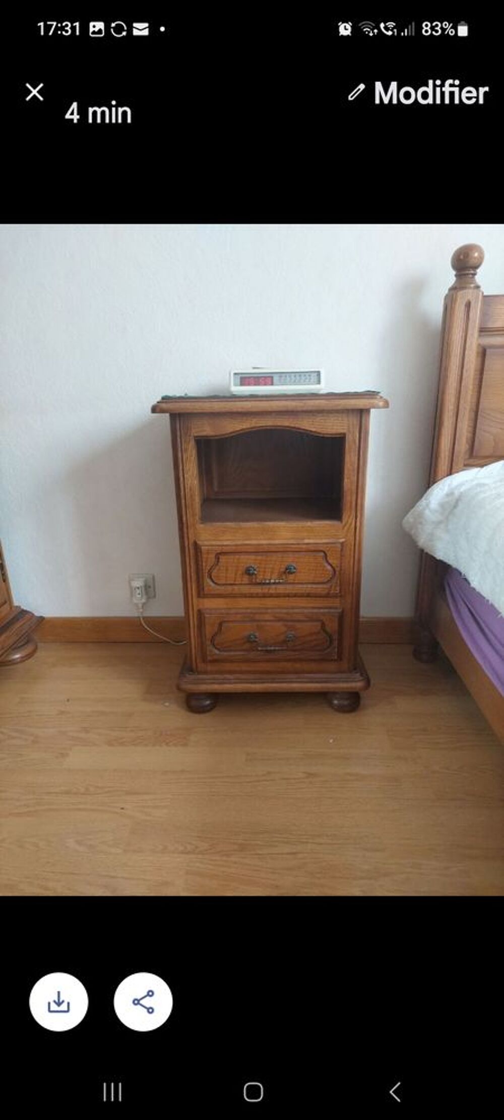 Chambre ch&ecirc;ne massif Meubles