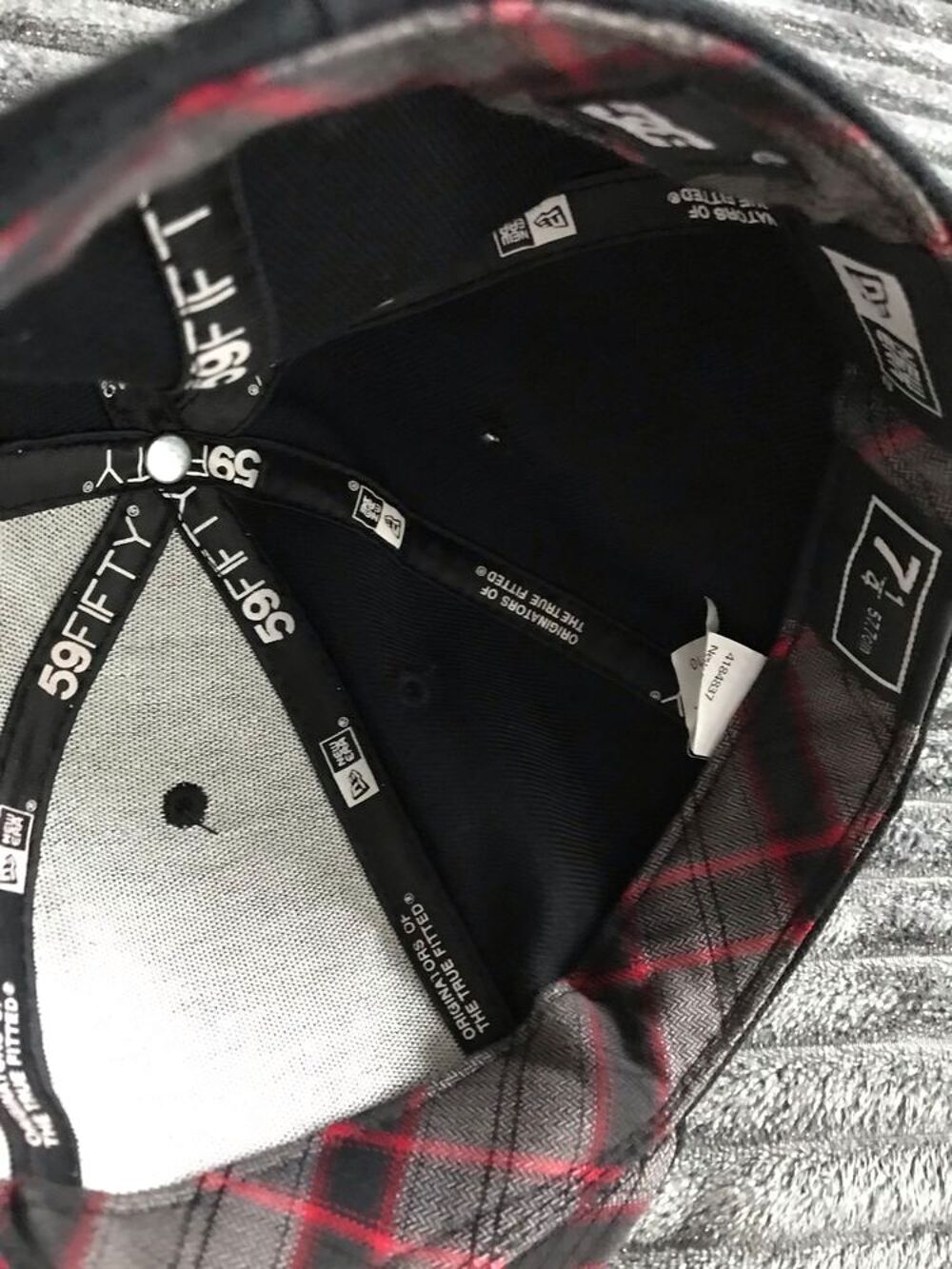 casquette DC SHOESCOUSA Noire carreaux gris / Rose T. 7 1/2 Vêtements
