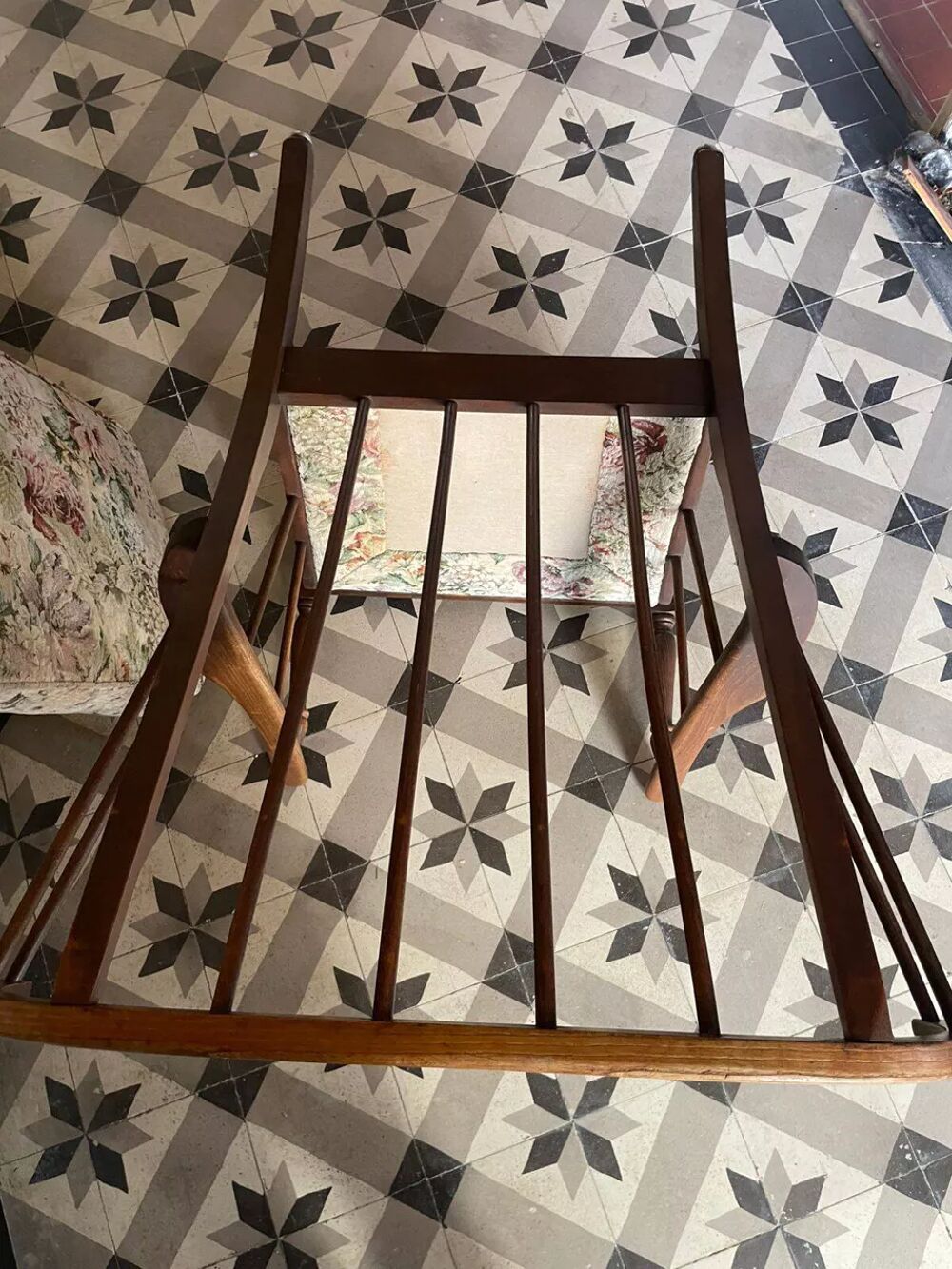 Rare ensemble &eacute;ventail Vintage style Baumann Meubles