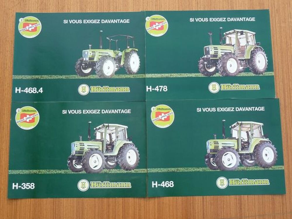 Prospectus Tracteurs agricoles H&Uuml;RLIMANN 