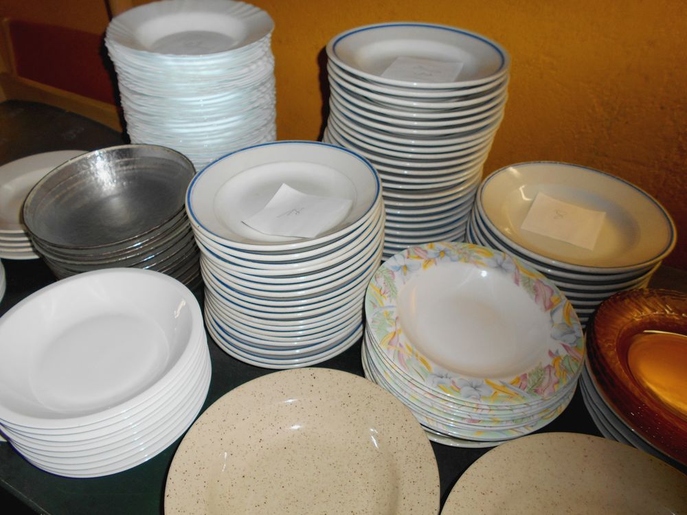 Assiette creuse plate grande petite (l'unit&eacute;) Décoration