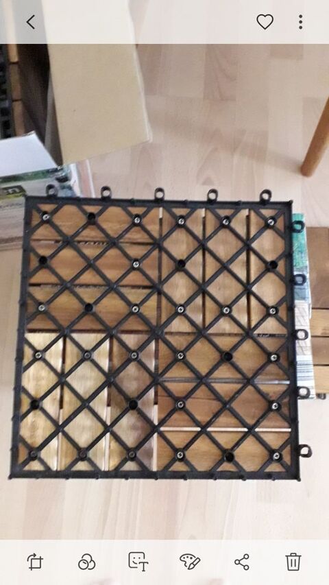 Vent Dalles en bois d acacia pour terrace 250 Lauterbourg (67)