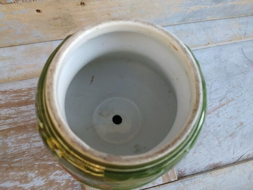 Lampe &agrave; P&eacute;trole XIX&egrave;me Porcelaine &Eacute;maill&eacute;e Retour d'&Eacute;gypte Décoration