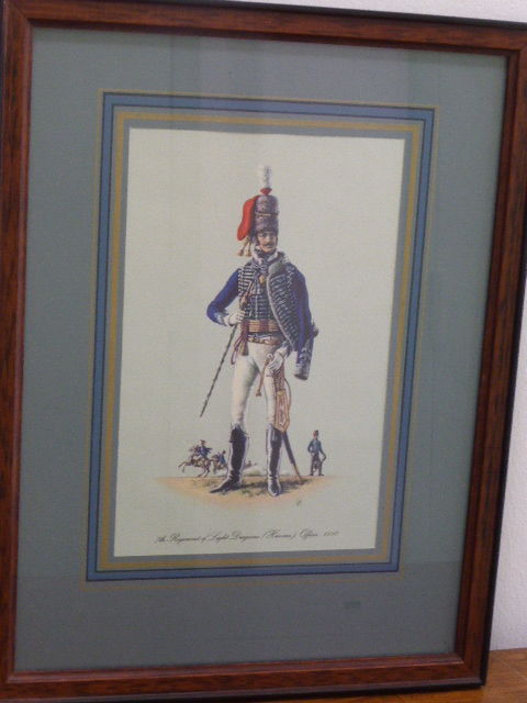 Cadre officier anglais du 7�me dragon l�ger 1810 8 Rueil-Malmaison (92)