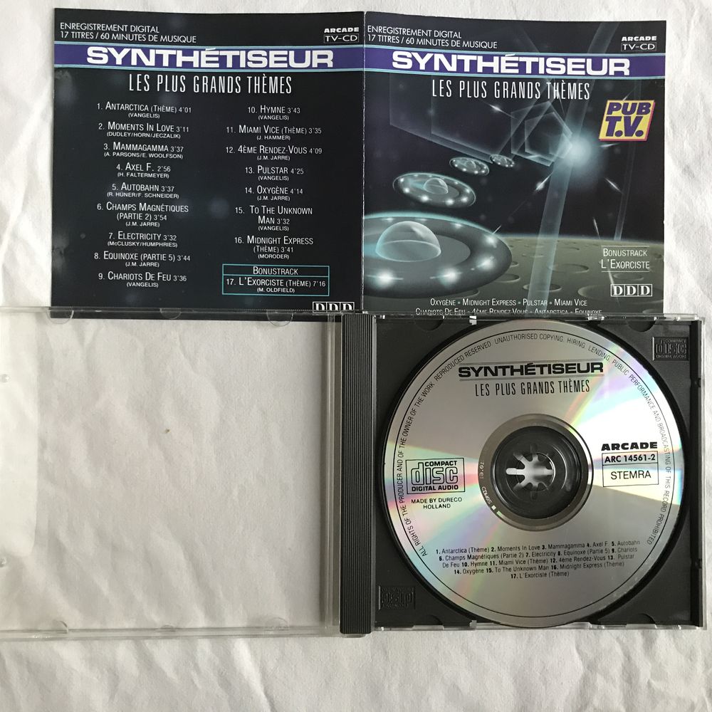 CD Synth&eacute;tiseur Les Plus Grands Th&egrave;mes Compilation CD et vinyles