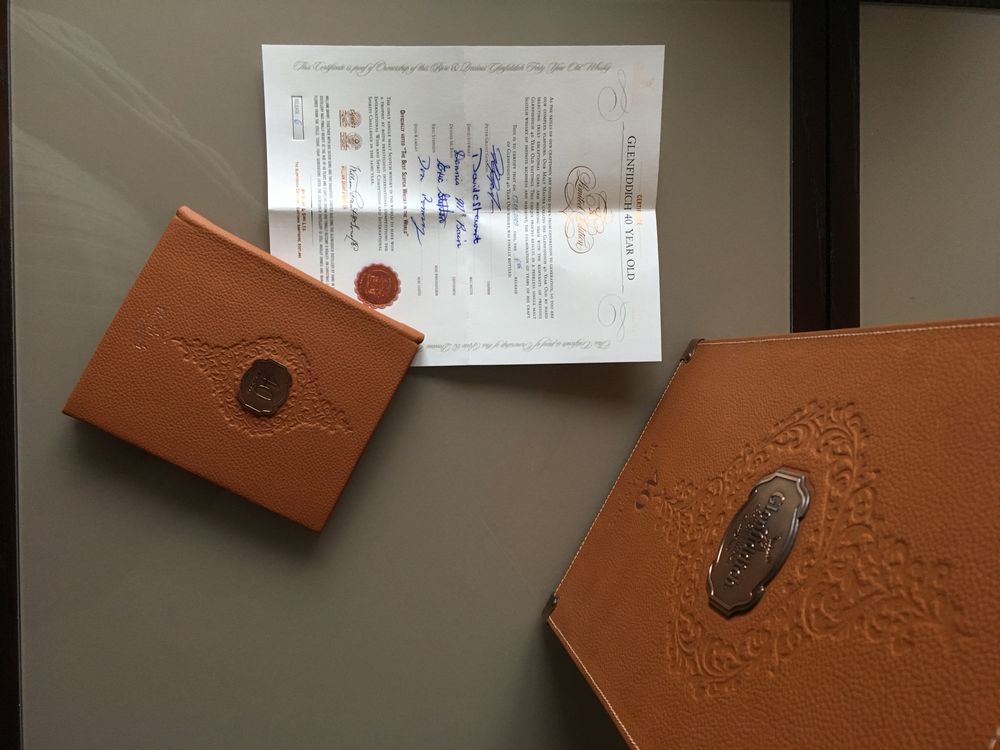 GLENFIDDICH 40 ans d'&acirc;ge 