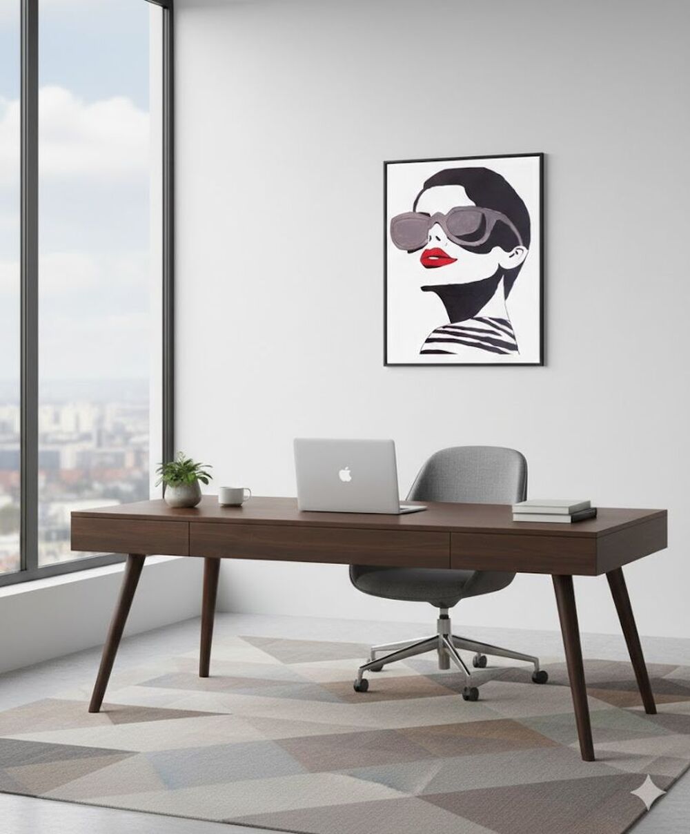 Tableau portrait "L"&eacute;l&eacute;gance du profil " Décoration