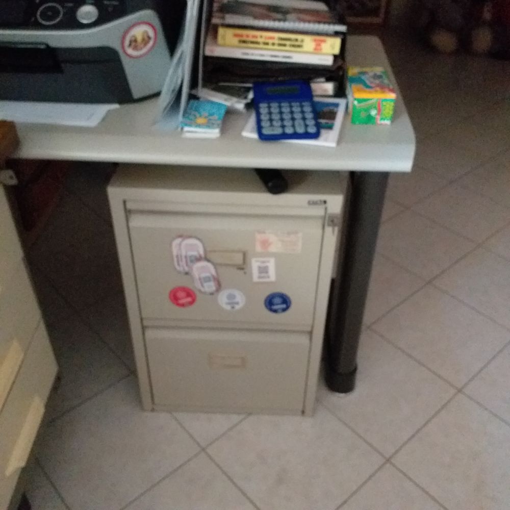 bureau professionnel beige clair dessus marron Meubles