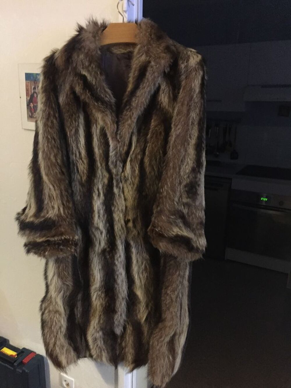 manteau de fourrure renard et cuir Vêtements