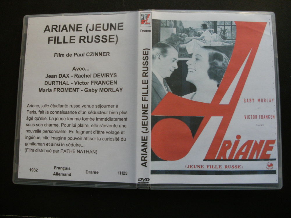 Rare film : " Ariane jeune fille Russe " DVD et blu-ray
