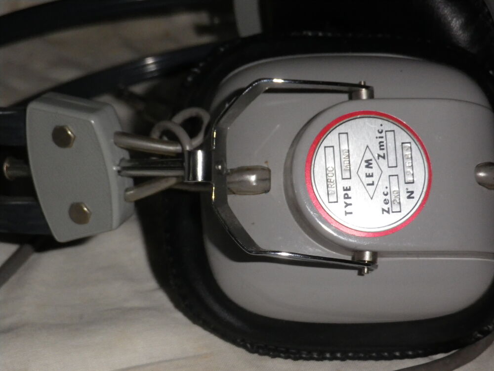 CASQUE HEADPHONE LEM DR80C MONO VINTAGE TYPE ORTF 70&quot; Audio et hifi