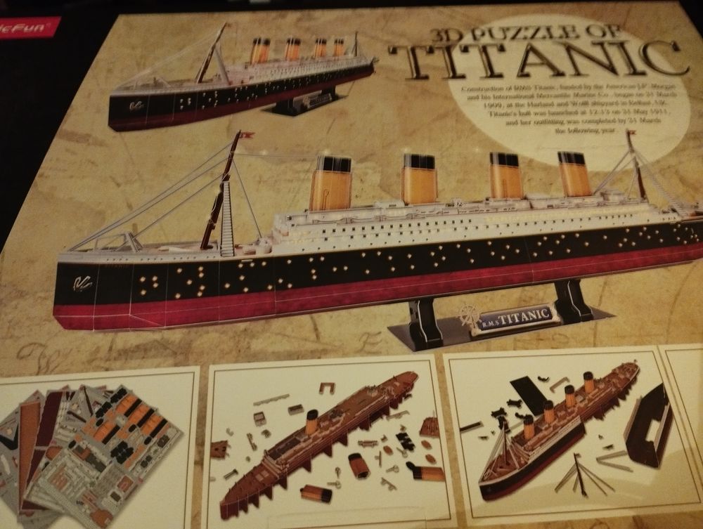Puzzle 3D Titanic avec LED 