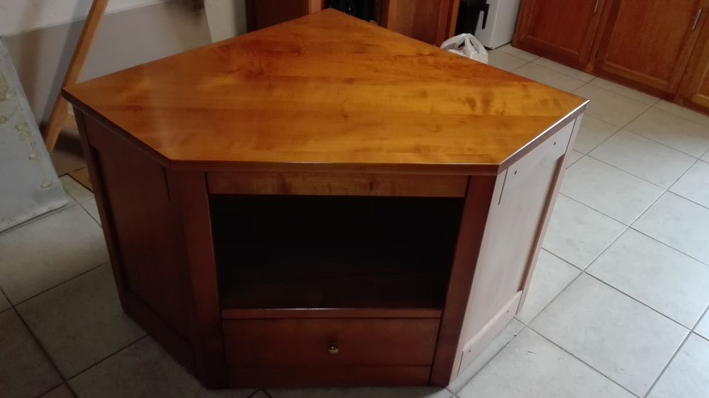 Meuble angle TV merisier Meubles