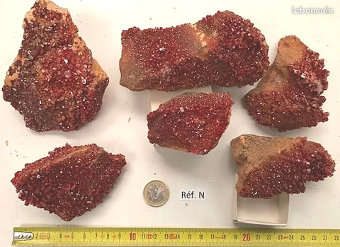 Vanadinites - lot de min�raux de collection 300 Saint-M�dard (16)