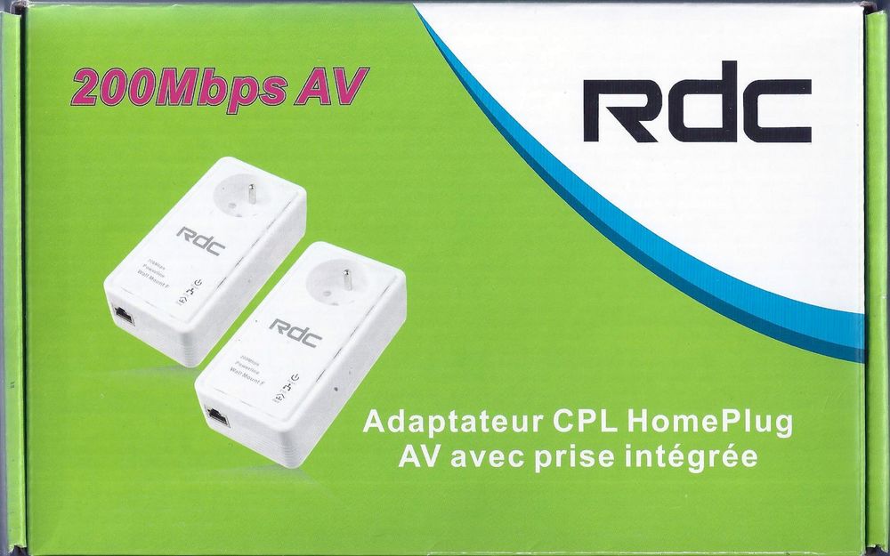 2 Boitiers CPL200 Mbps AV Matériel informatique