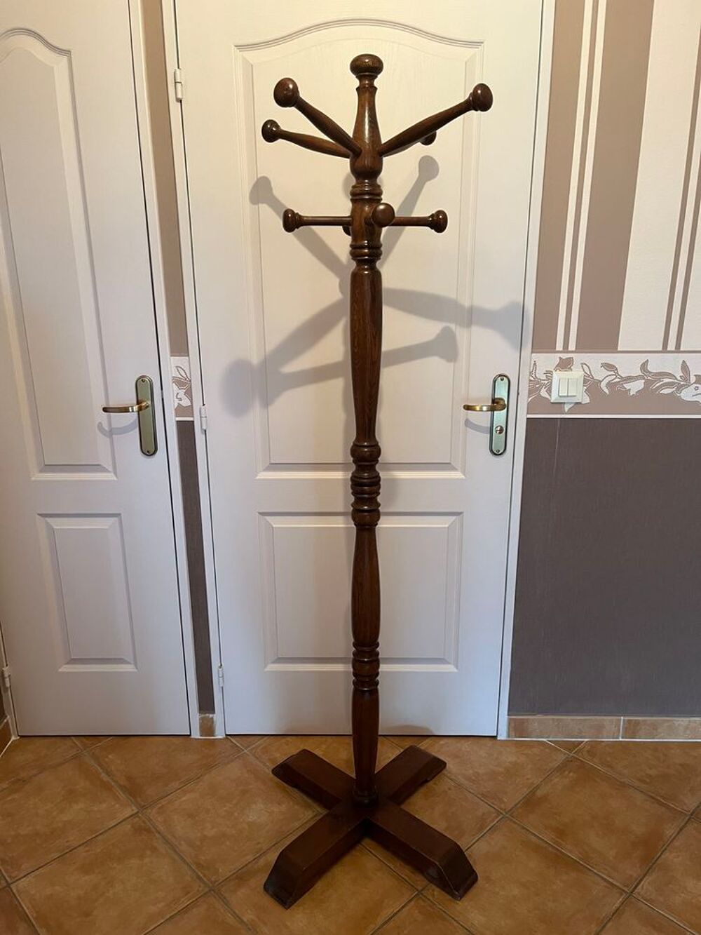 Porte-manteau ch&ecirc;ne massif (Voreppe) Meubles