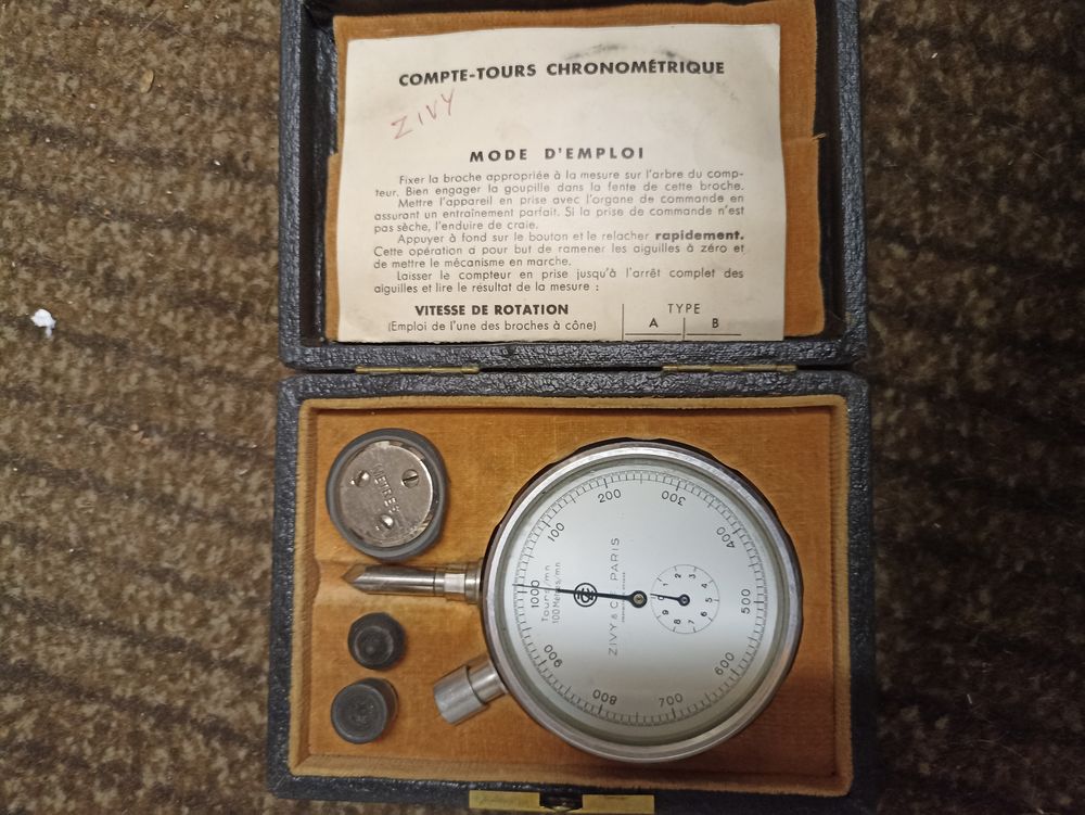 Compte-tours chronom&eacute;trique Zivy Bricolage