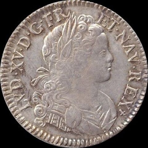 Louis XV écu 1718 Limoges 500 Couzeix (87)