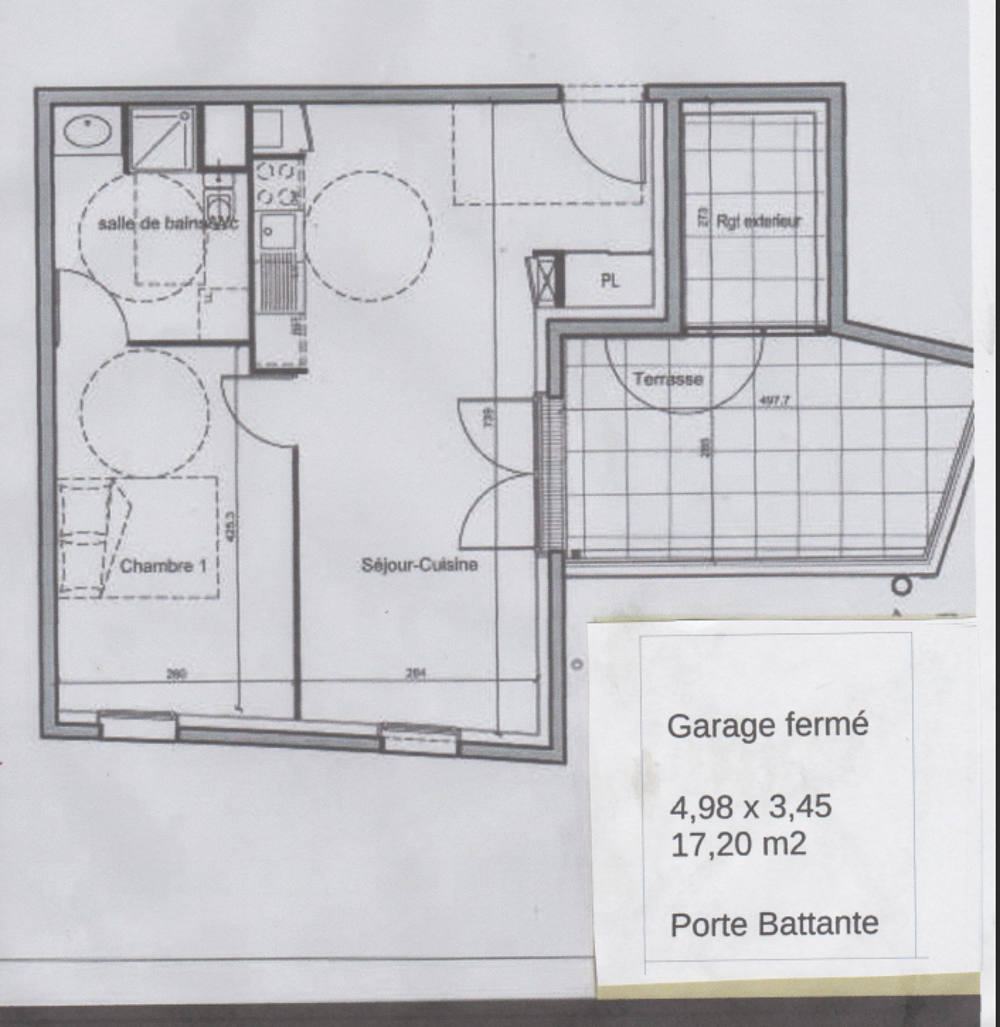 Vente Appartement appartement T2 43 m2 garage 17m2 L'isle-d'abeau