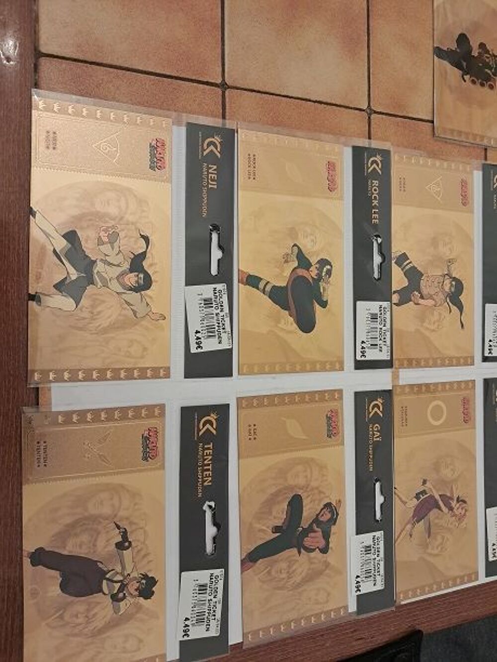 Gold ticket NARUTO billet or manga anime partie 1 japon ninj 